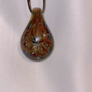 Handmade blown glass pendent